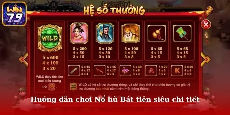 Hướng dẫn chơi Nổ hũ Bát Tiên Quái Hải siêu chi tiết