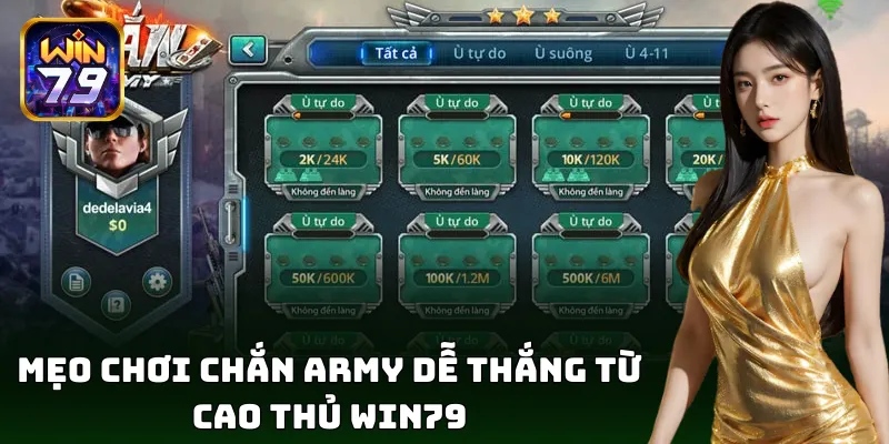 Chắn Army – Trò Chơi Game Bài Đậm Chất Trí Tuệ Trên Win79